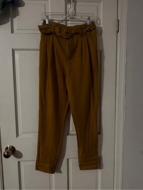 Zara TRF Mustard Yellow Trousers